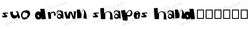 suo drawn shapes hand字体转换